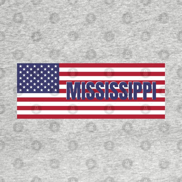 Mississippi State in American Flag by aybe7elf